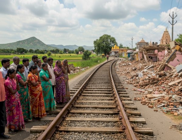 फलटण–पंढरपूर प्रस्तावित १०४ कि.मी. लांबीच्या रेल्वे मार्गास स्थानिक रहिवाश्यांच्या प्रखर विरोध